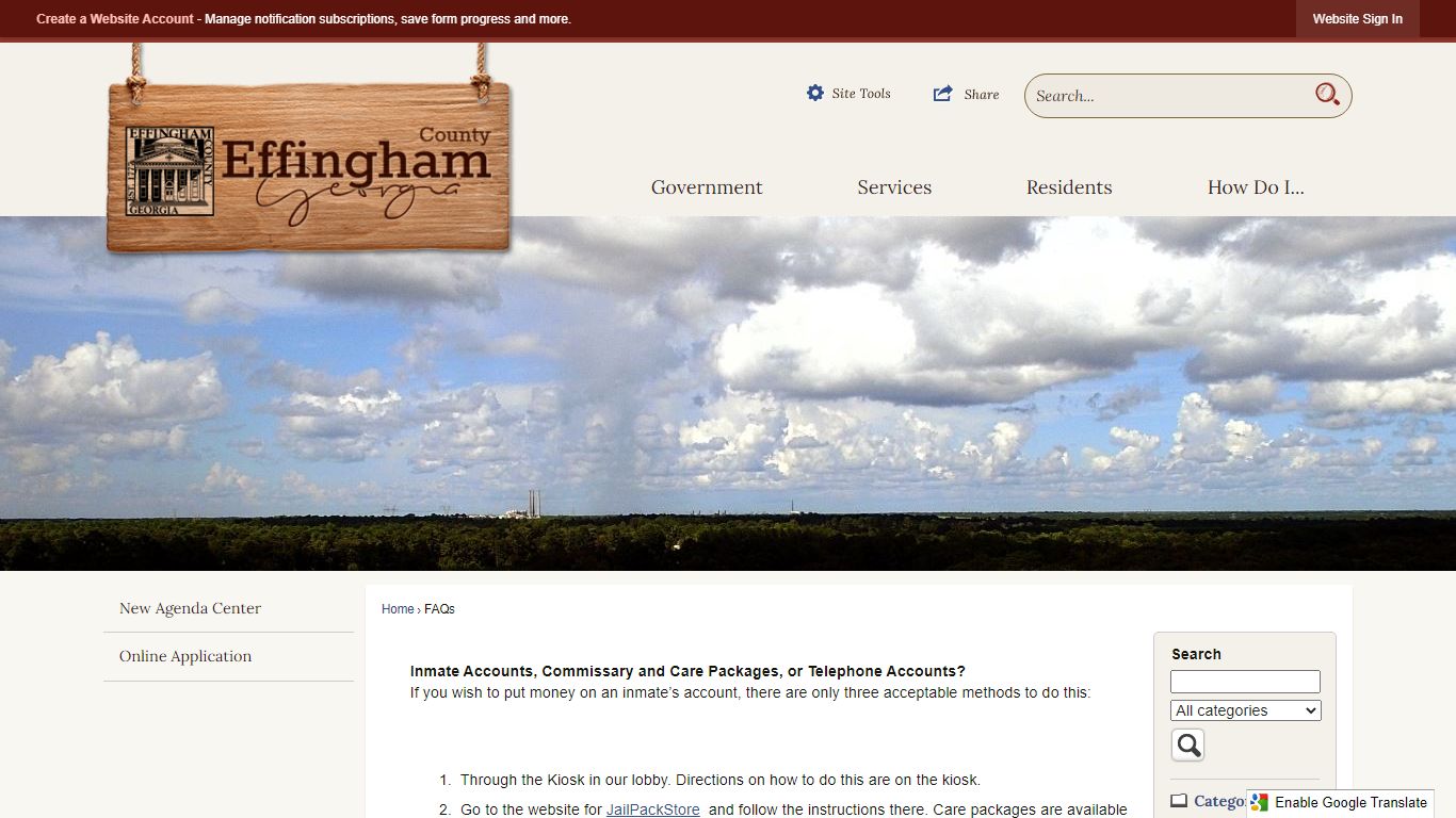 FAQs • Effingham County, GA • CivicEngage